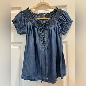 Paper Crane Denim Top